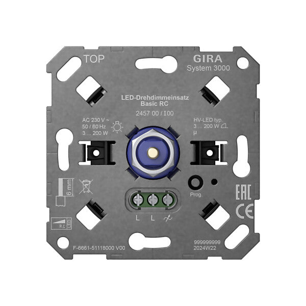 Gira LED-Drehdimmeinsatz Basic RC S3000 245700