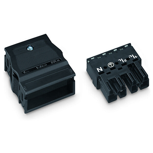 WAGO Stecker 2x0,5-4mmq schwarz 770-114