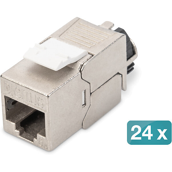 DIGITUS Keystone Modul Kat.6A geschirmt Set=24St. DN-93617-24