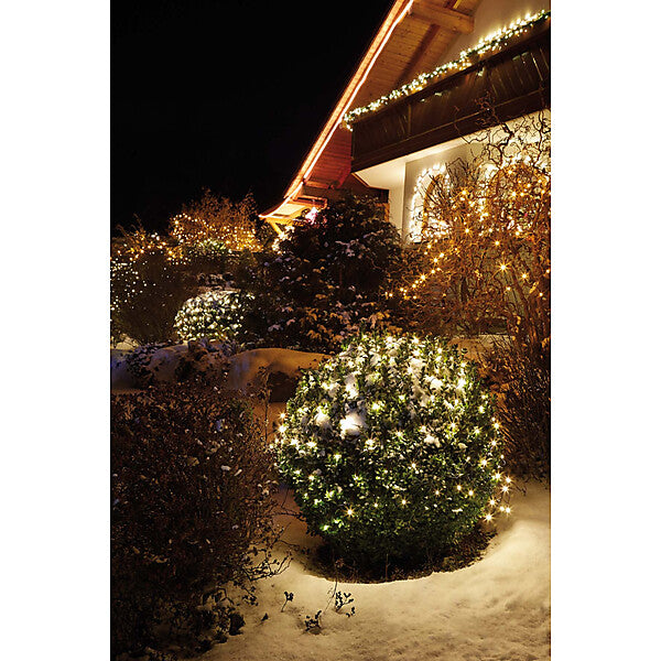 HELLUM LED-Lichtnetz 160-tlg. grünes Kabel 2x2m 577853