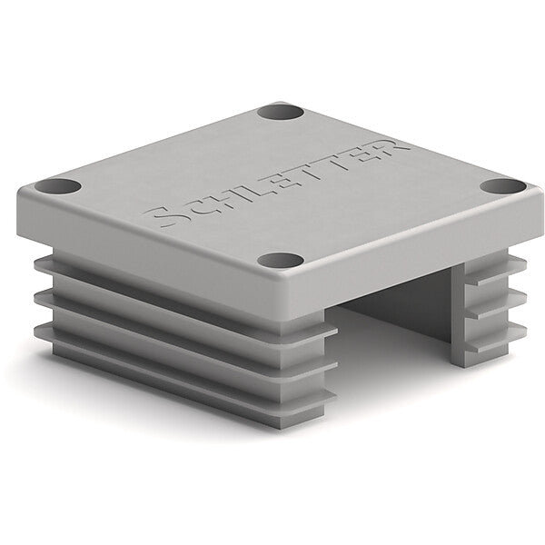 SchletterR Kunststoff-Endkappe silber 129011-000