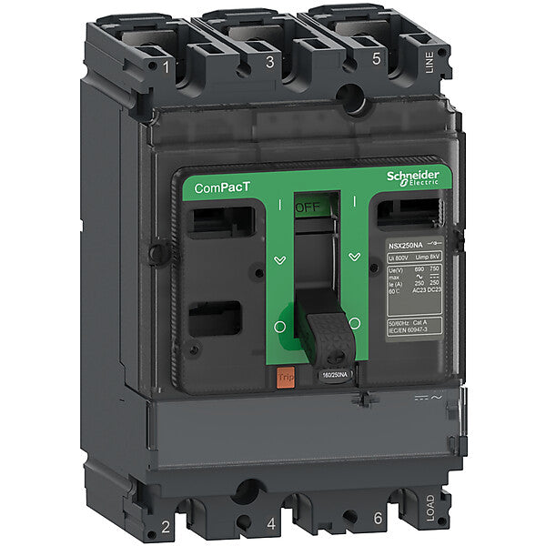 Schneider Electric Lasttrennschalter ComPacT NSX100NA, 3 poles C103100S