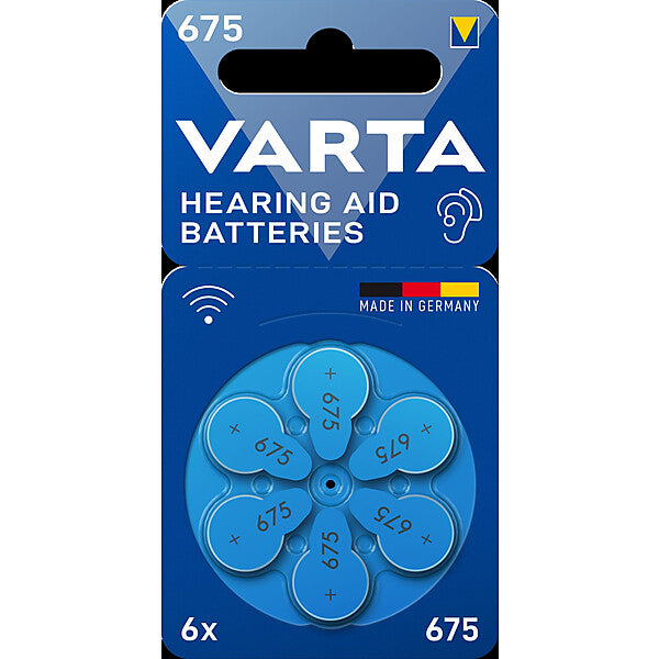 VARTA Hörgerätebatterie Batteries 675 VARTAHearAidB675Bli6