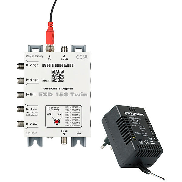 KATHREIN Einkabel-Multischalter 5-862+950-2150 MHz EXD 158 Twin