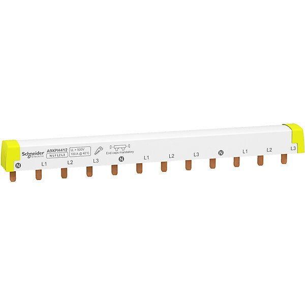 Schneider Electric Phasenschiene Steg ablängbar, 4P, 12 TE A9XPH412