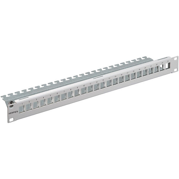KERPEN DATACOM Keystone-Panel leer 24 Po. RAL7035 KDA4P0K1G020001