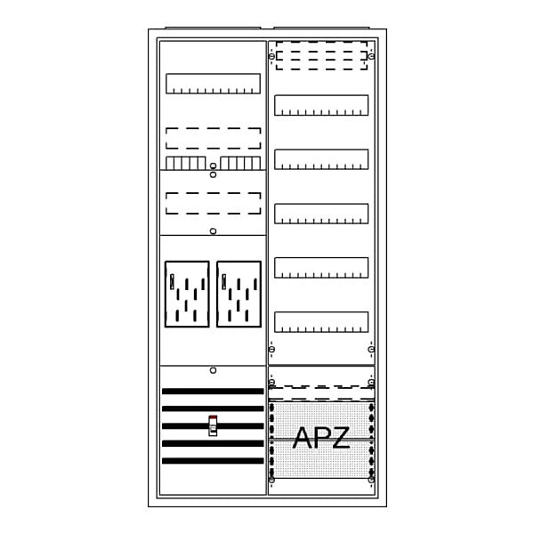 STRIEBEL & JOHN Komplettschrank APBKE-I, A27 2Z1V5A2 BA27BM