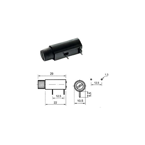 ESKA G-Sicherungshalter f.5x20mm Sicherungen 502.740