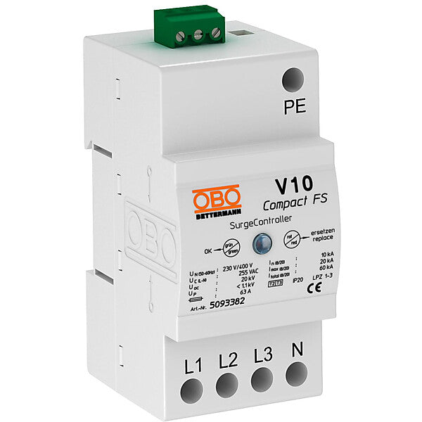 OBO Überspannungsschutzgerät m.Fernsignalisierung V10 COMPACT-FS