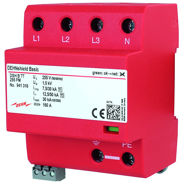 DEHN Anwendungsoptim.Kombi-Abl. TT und TN-S-Systeme DSH B TT 255 FM