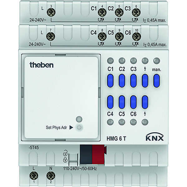 Theben Heizungsaktor MIX2,Grundmodul HMG 6 T KNX