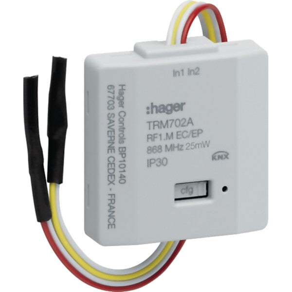 Hager Funk UP Binäreingang 2-fach Batterie TRM702A
