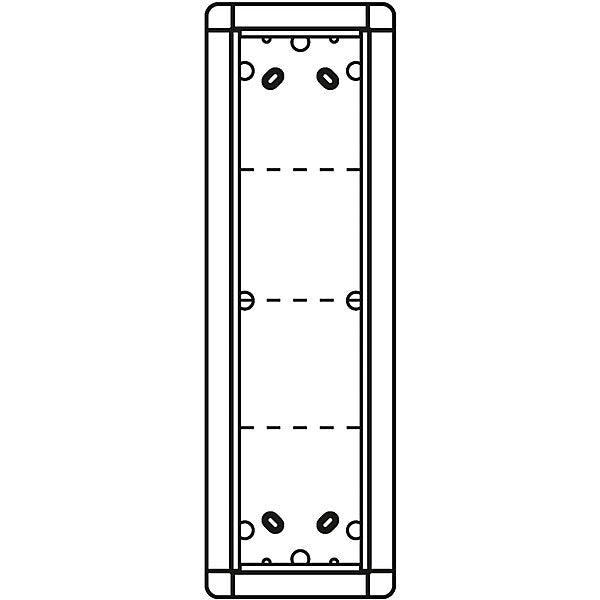 RITTO Portier AP-Rahmen ws 4-fach, 133x423mm 1883470