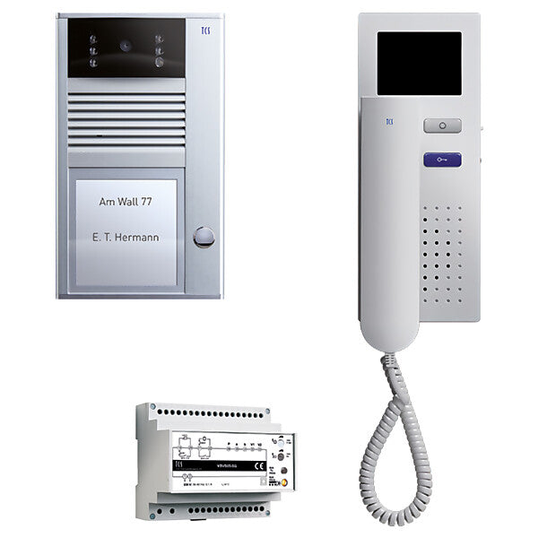 TCS Video-Türsprechanlagenset Einfamilienhaus PVC1410-0010