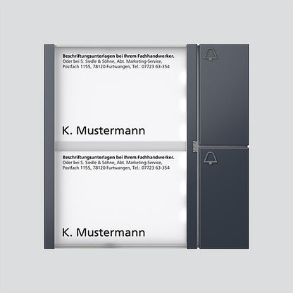 Siedle Bus-Tasten-Modul anthrazitgrau BTM 650-02 AG