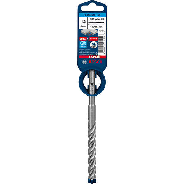 Bosch Elektrowerkzeuge EXPERT SDS plus-7X Hammerbohrer 12 x 2608900108