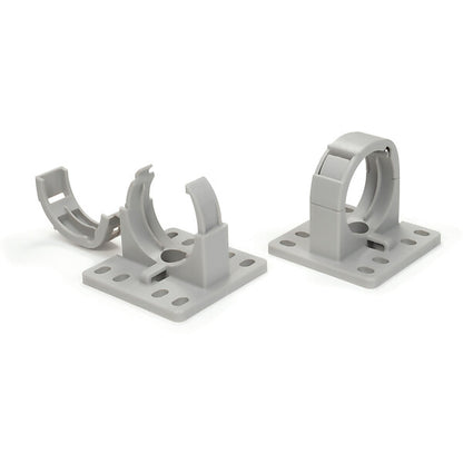 HellermannTyton IWS-Wellrohrhalter schraubbar, grau CTCC-IWS17-MB43-GY20