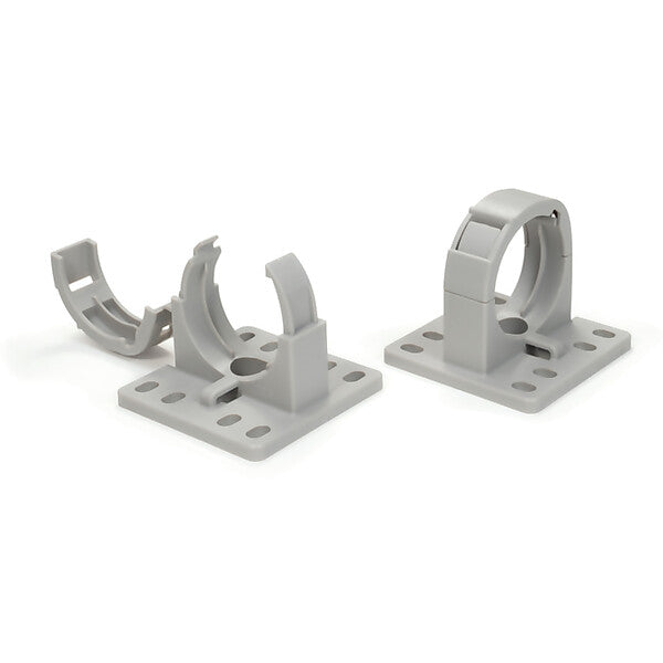 HellermannTyton IWS-Wellrohrhalter schraubbar, grau CTCC-IWS50-MB65-GY20