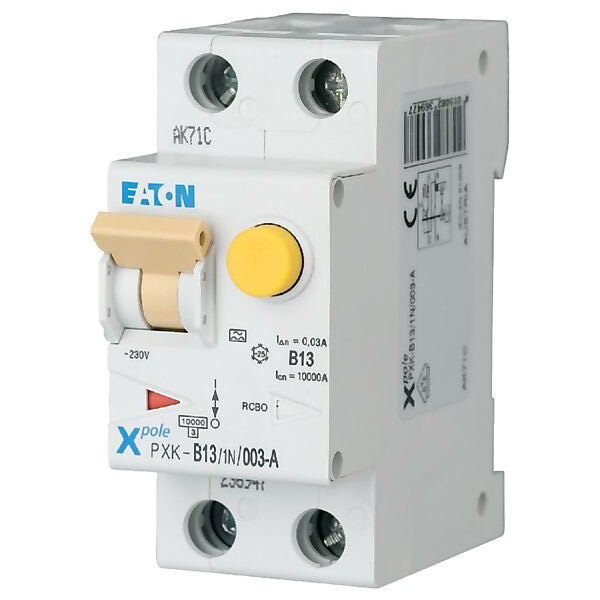 Eaton FI/LS-Kombischalter B 13A 1p+N, 30mA PXK-B13/1N/003-A