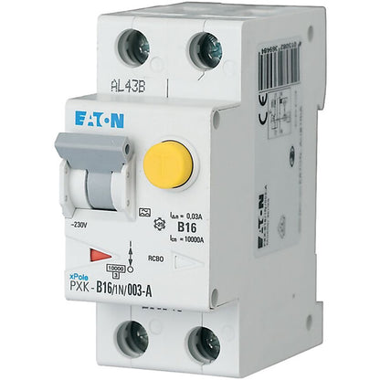 Eaton FI/LS-Kombischalter C 16A 1p+N, 300mA PXK-C16/1N/03-A