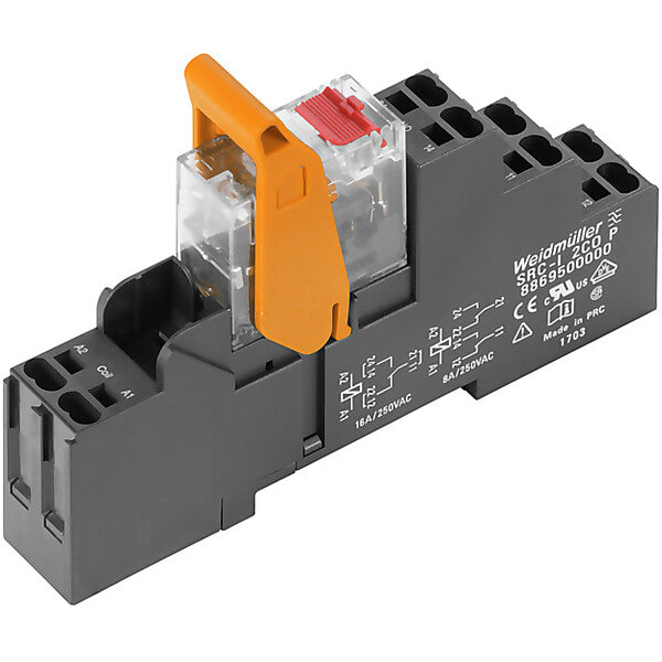 Weidmüller Relaiskoppler P m.Prüftast 230V/3,2mA AC RCIKITP230VAC2COLDPB