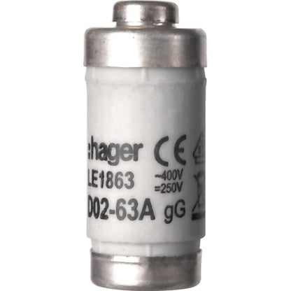 Hager Sicherung D02 63A 400V gG LE1863