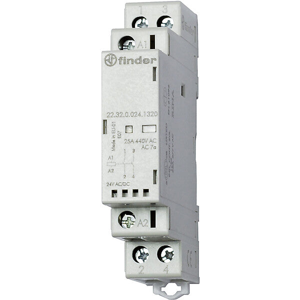 Finder Installationsschütz 24VAC/DC,2S,LED 22.32.0.024.4320