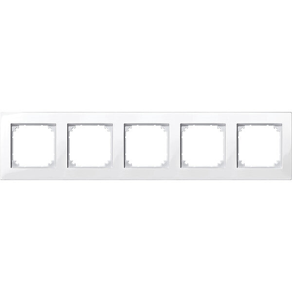 Merten M-PLAN-Rahmen 5f. pws/gl 515519