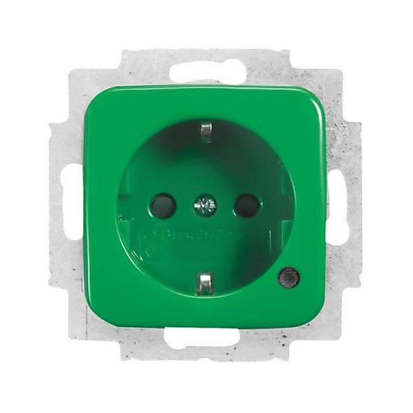 Busch-Jaeger Schuko-Steckdoseneinsatz grün RAL 6032 20 EUCBL-13-212-101