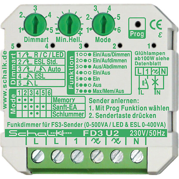 Schalk Funk-Universal-Dimmer FD3 U2