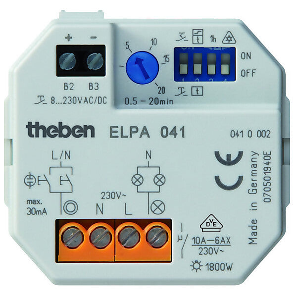 Theben Treppenlicht-Zeitschalter 12 Funktionen ELPA 041 UP