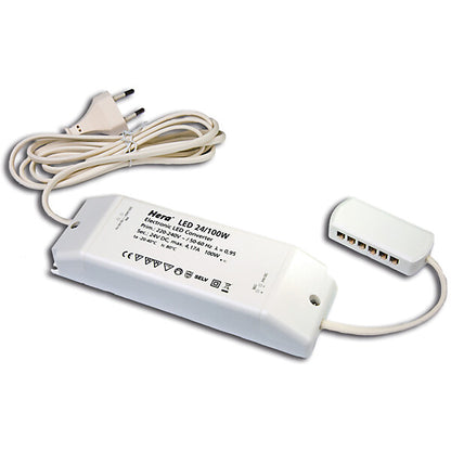 Hera LED-Trafo 24V/100W 12fach Vert 20604003301
