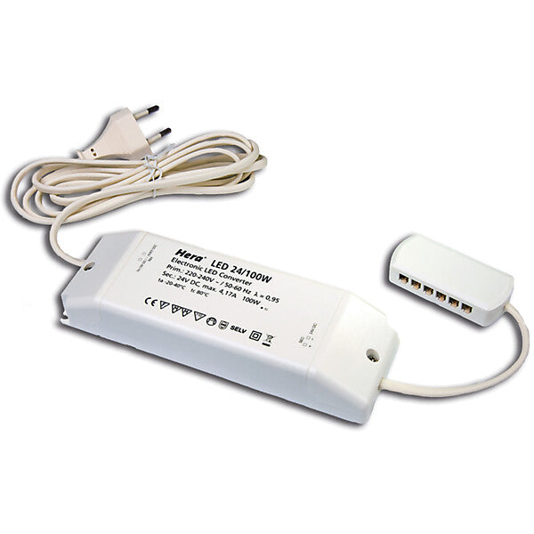 Hera LED-Trafo 24V/100W 12fach Vert 20604003301