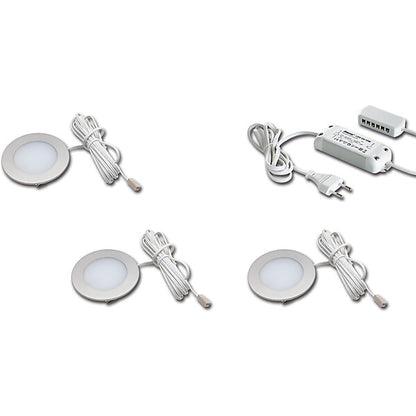 Hera 3er-Set LED-Einbauleuchte ww Tr.24/15W 61056938002