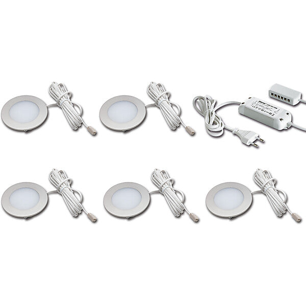 Hera 5er-Set LED-Einbauleuchte ww Tr.24/30W 61056958002