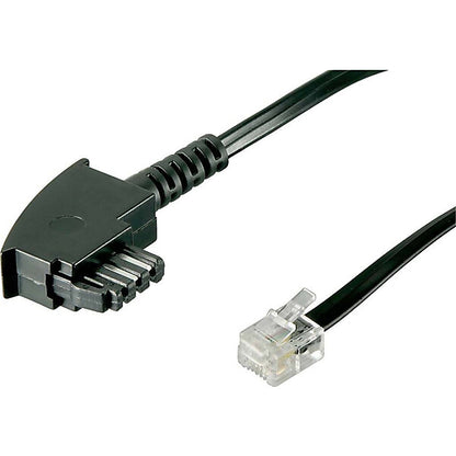 Goobay TAE-F Anschlußkabel 6m,sw,St/St 50237
