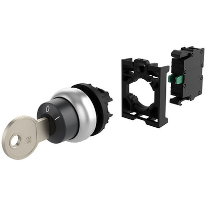 Eaton Schlüsseltaste RMQ-Titan rastend, 2 Stellunge M22-WRS-K10-BVP