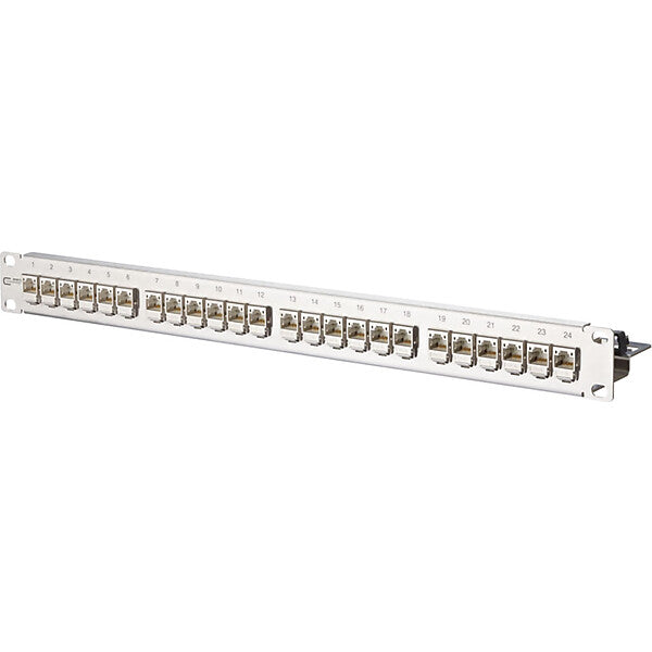 METZ CONNECT Patchfeld C6Amodul 24Port 1HE Edst bestückt TN C6Amod-MP24-Edst
