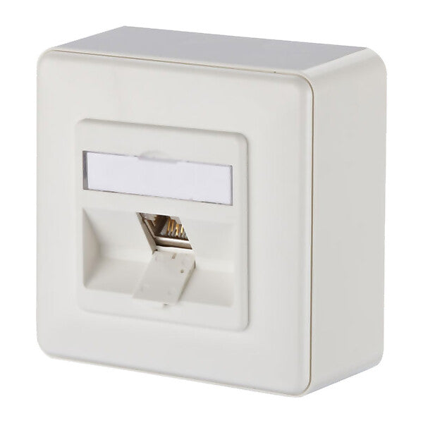 METZ CONNECT Anschlussdose, Cat.6A 1xRJ45,AP,rws TN E-DATmod-1AP-rws