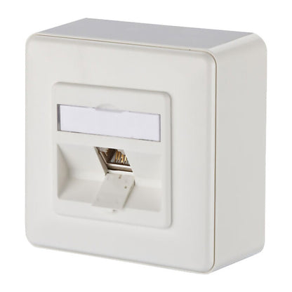 METZ CONNECT Anschlussdose, Cat.6A 1xRJ45,AP,rws TN E-DATmod-1AP-rws