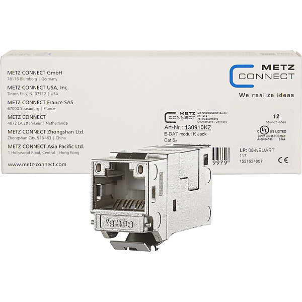 METZ CONNECT E-DAT Modul Keystone Cat.6A Jack 130910KZ