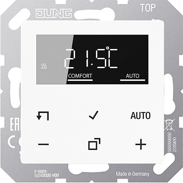 JUNG Raumtemperaturregler mit Display Standard TR D A 1790 WW