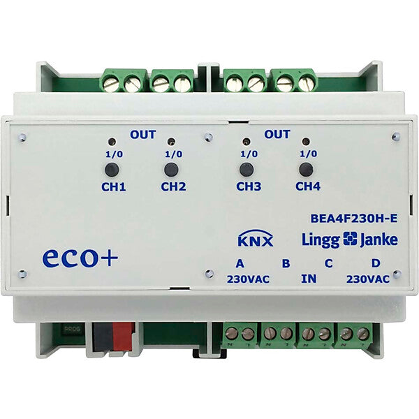 Lingg & Janke Binär-Ein/-Ausgang eco+ 4-fach 230VAC/DC 16A BEA4F230H-E