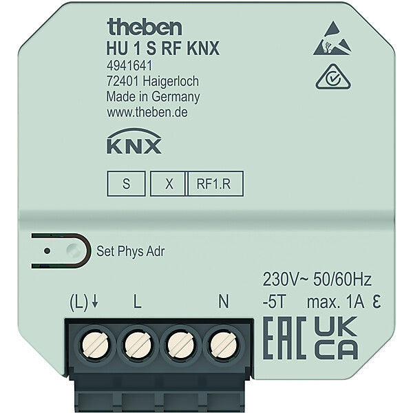 Theben Funk-Heizungsaktor 1-fach HU 1 S RF KNX