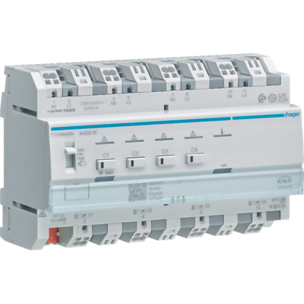 Hager Universal-Dimmaktor 4-fach KNX Secure TYAS664AN