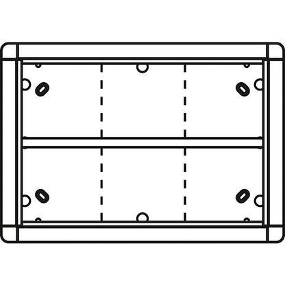 RITTO Portier AP-Rahmen ws 6-fach, 326x230mm 1883670