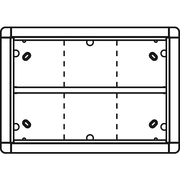 RITTO Portier AP-Rahmen ws 6-fach, 326x230mm 1883670