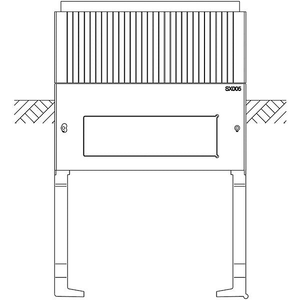 ABN Sockel Gr.0 2-feld Höhe 900mm SX005