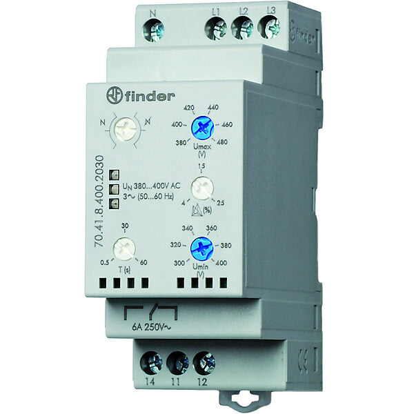 Finder 3-Phasenüberwachung 380-415 V AC 70.41.8.400.2030
