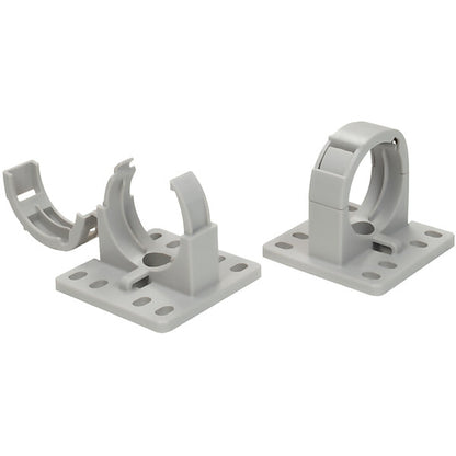 HellermannTyton IWS-Wellrohrhalter schraubbar, grau CTCC-IWS29-MB43-GY20